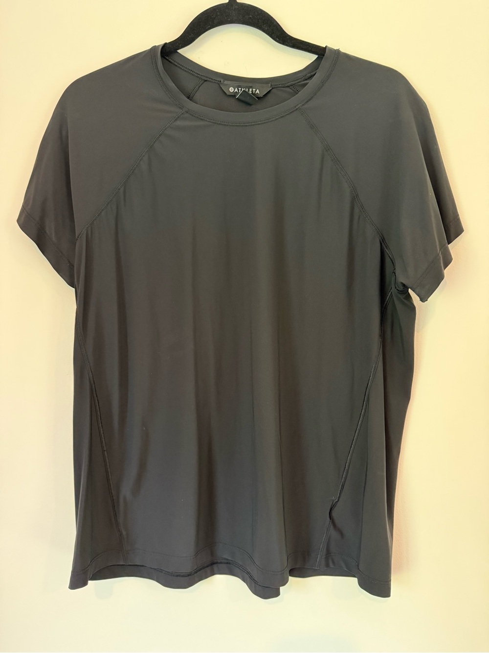 Athleta Women's Black Short Sleeve Tee